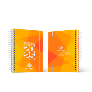 Agenda Comercial 2025 - Modelo 05  15x25cm Miolo impresso em preto e branco   